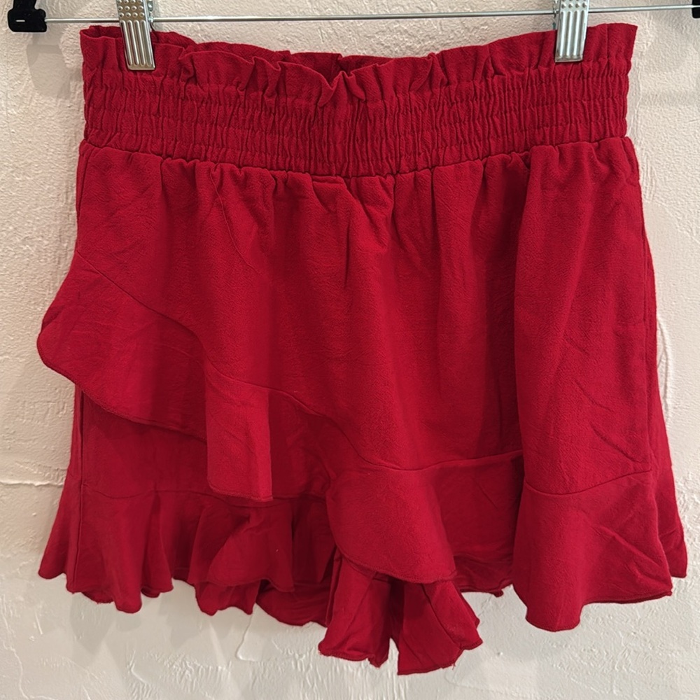 ❤️NWOT Red Ruffle Skort-Size Medium❤️ - Picture 3 of 4